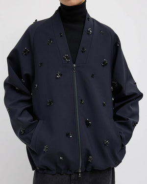 Tropical Wool Bomber Jacket