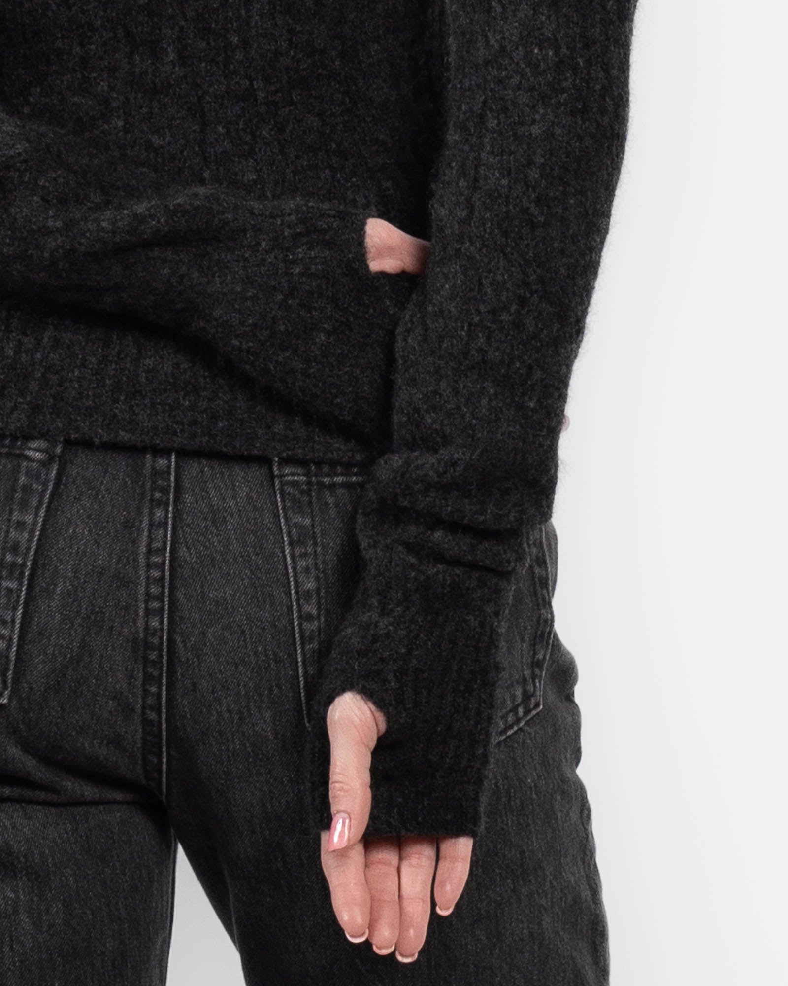 ISABEL BENENATO Yak Mesh Cardigan