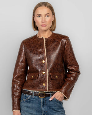 Manteau en peau lainée Zanie