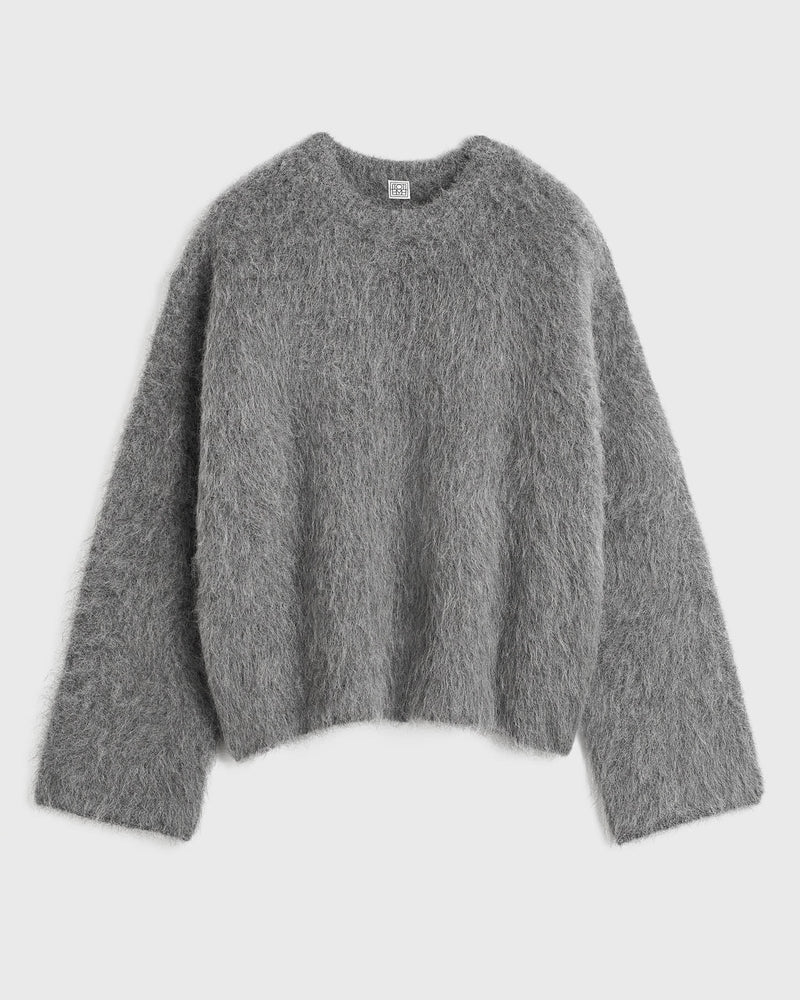 Boxy Alpaca Knit Sweater