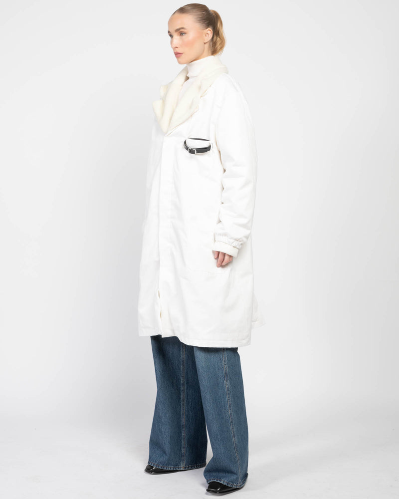 Shearling Lab Coat