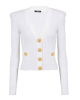 V-Neck Knit Cardigan