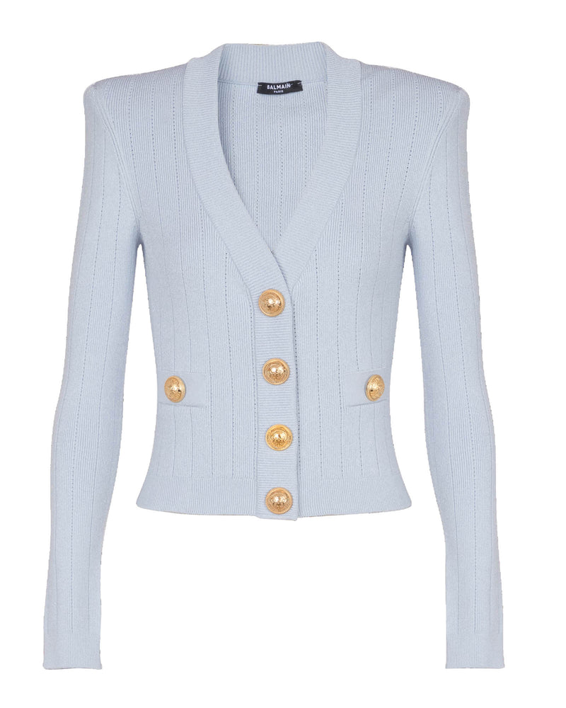V-Neck Knit Cardigan