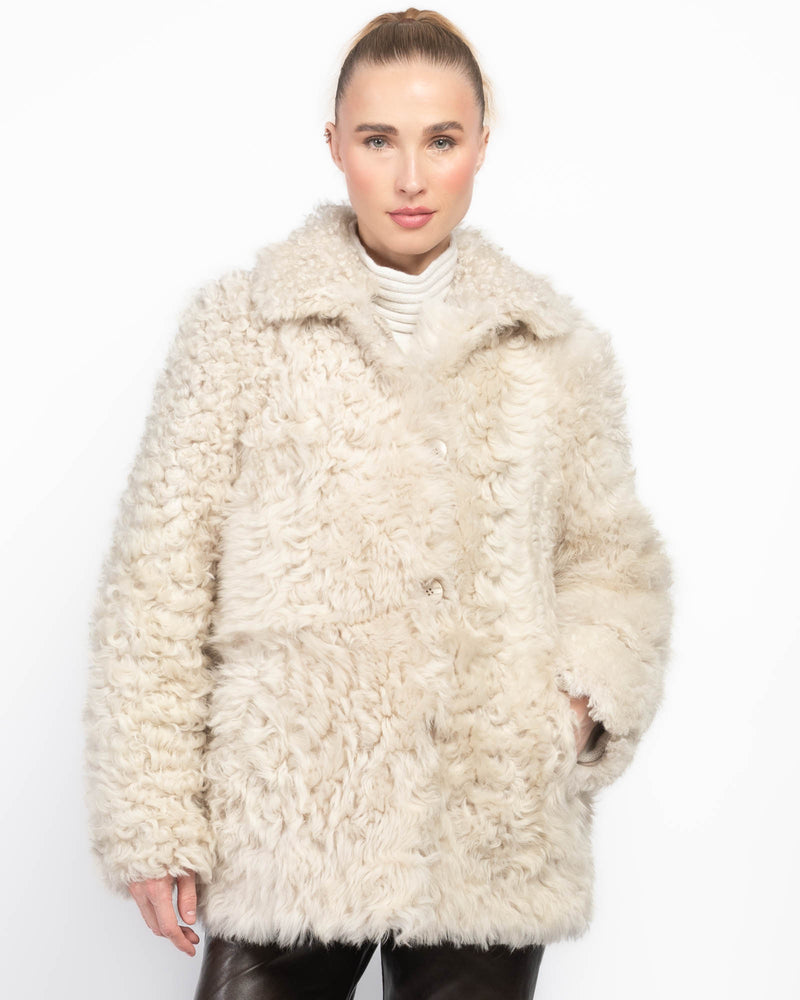 Milky Way Shearling Coat