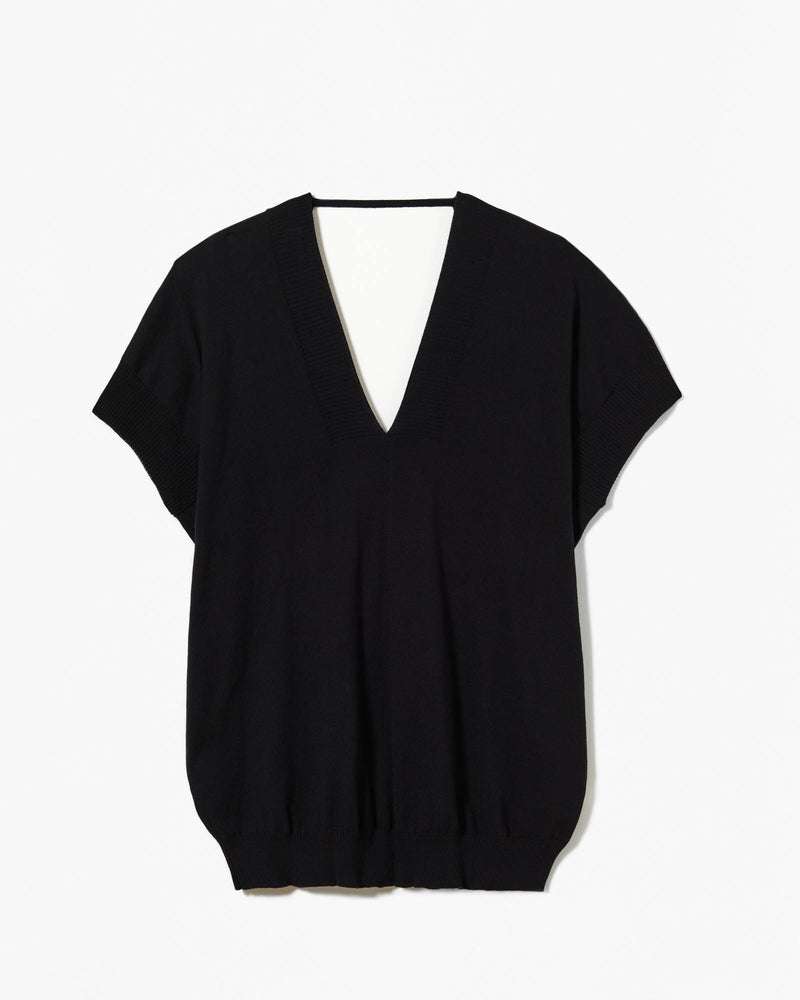 V-Neck Knit Tee