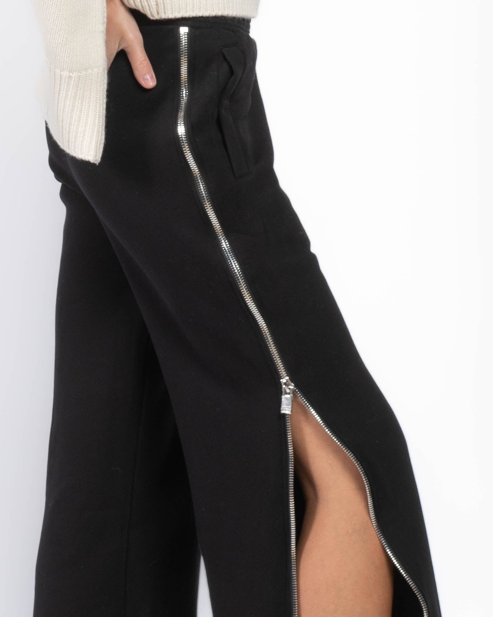 Pantalon de jogging surdimensionné à fermeture éclair
