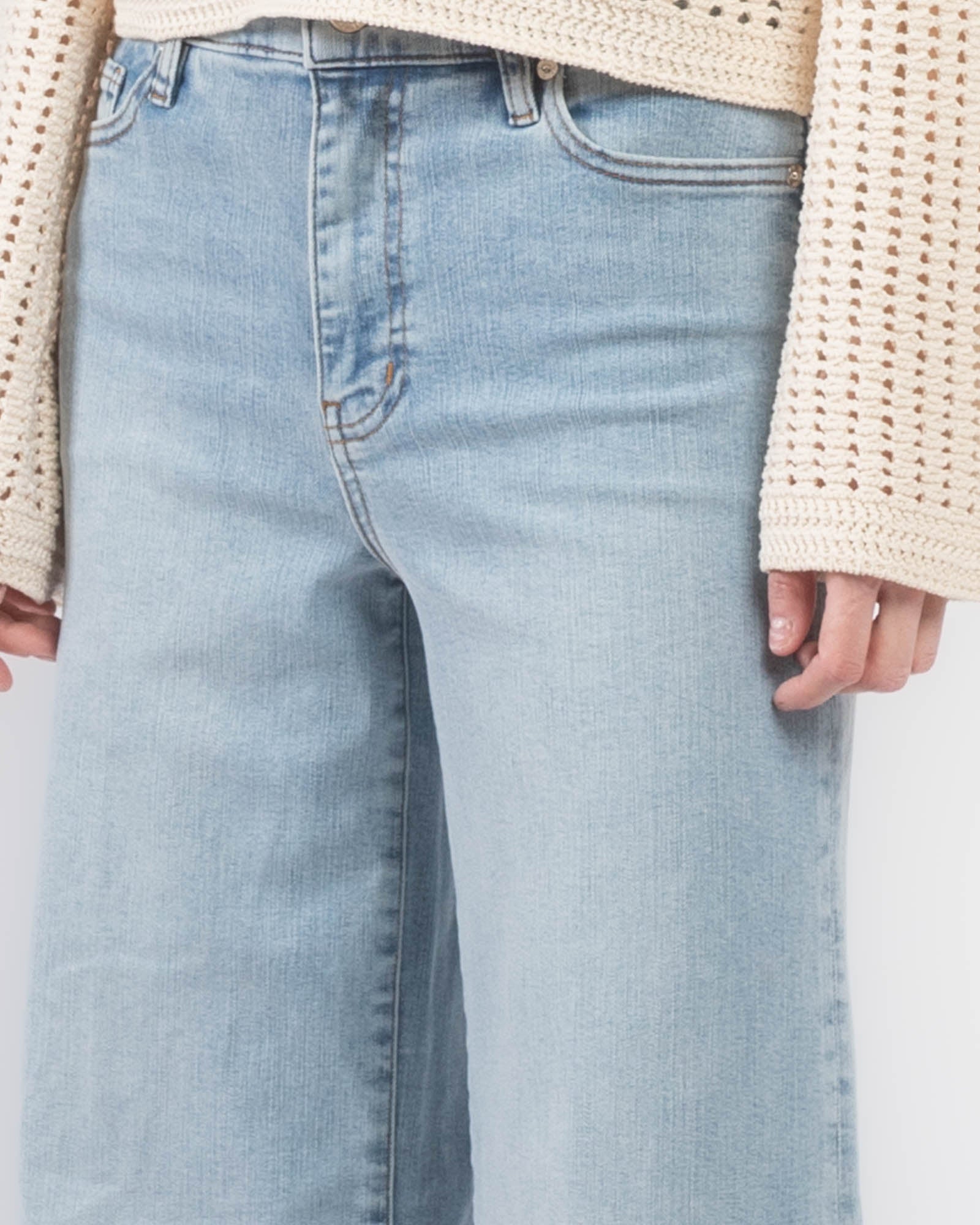 Sleek Palazzo Jeans