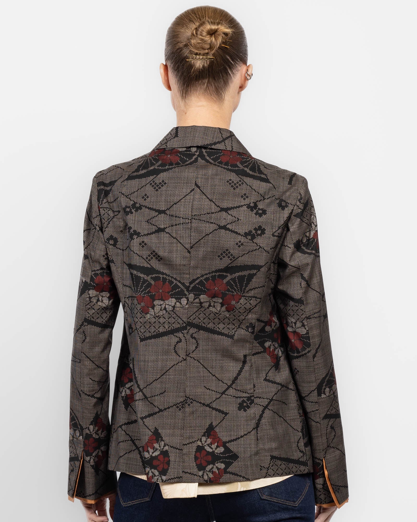 Veste croisée avec ceinture
