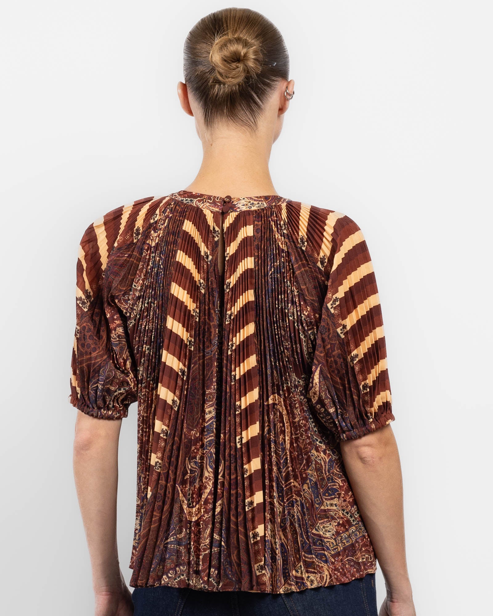 Dafne Pleat Top