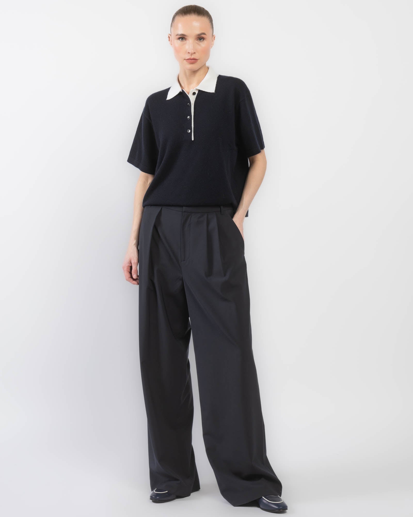 Polo Sweater 1/2 Sleeve