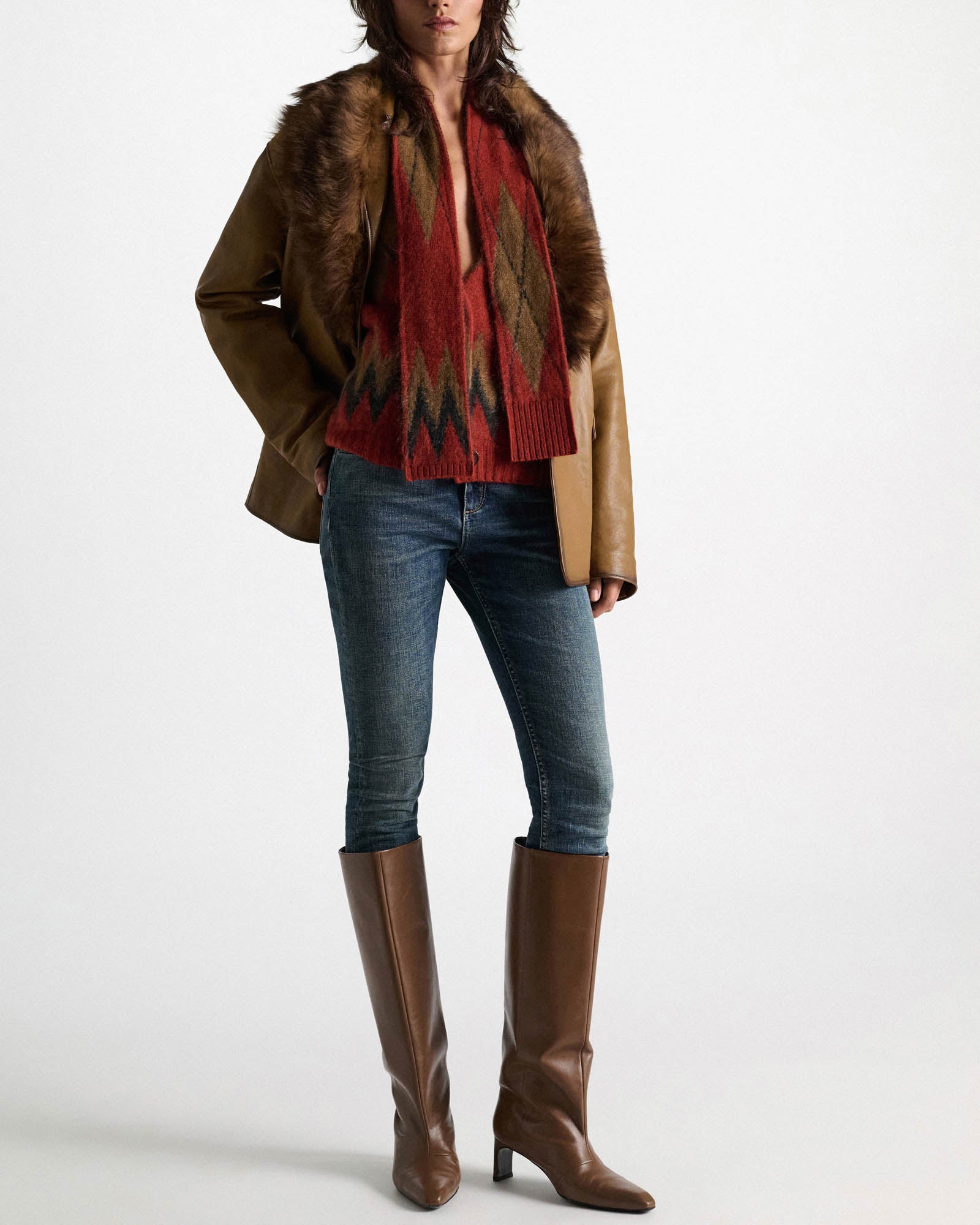 Argyle Statement Scarf