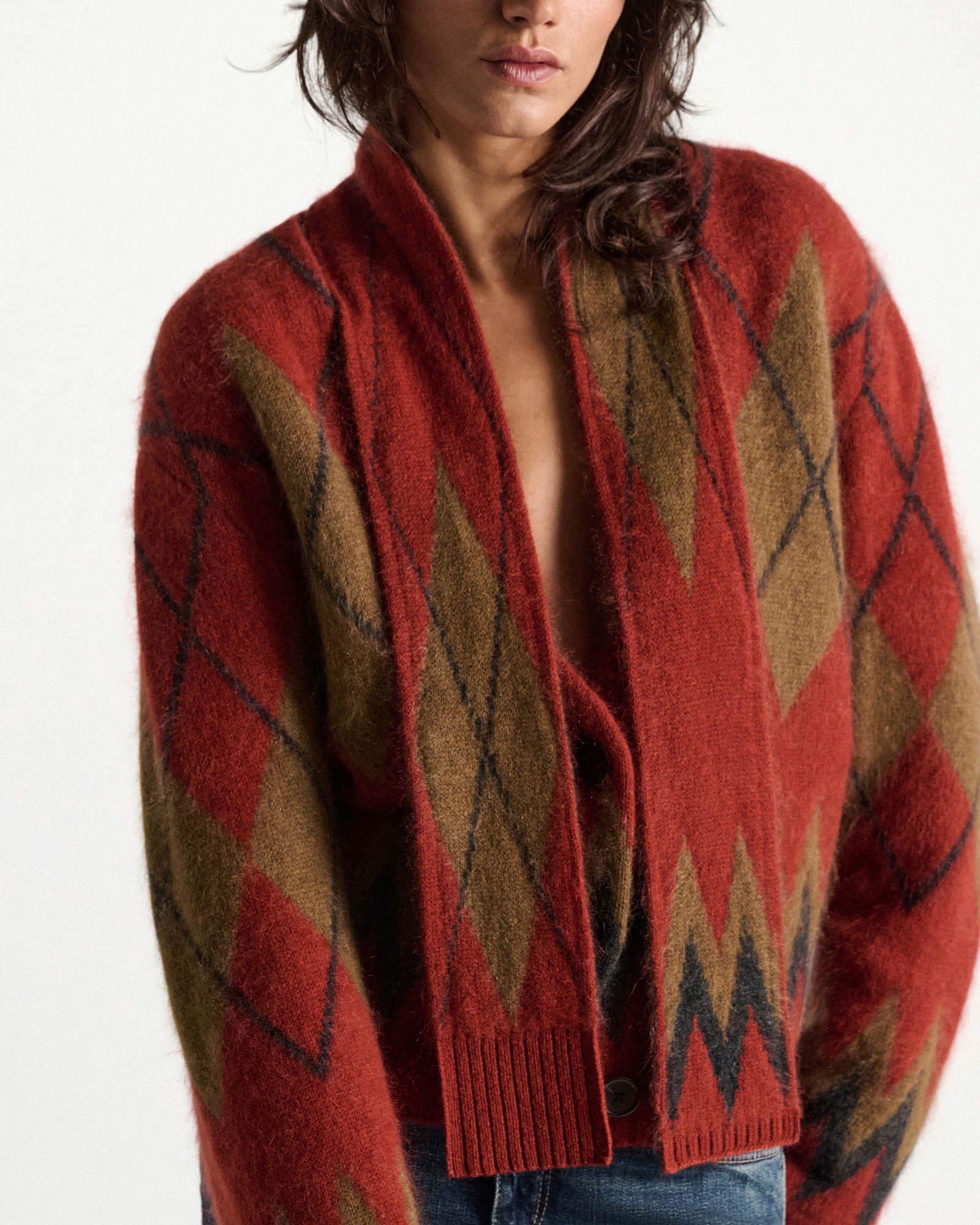 Argyle Statement Scarf