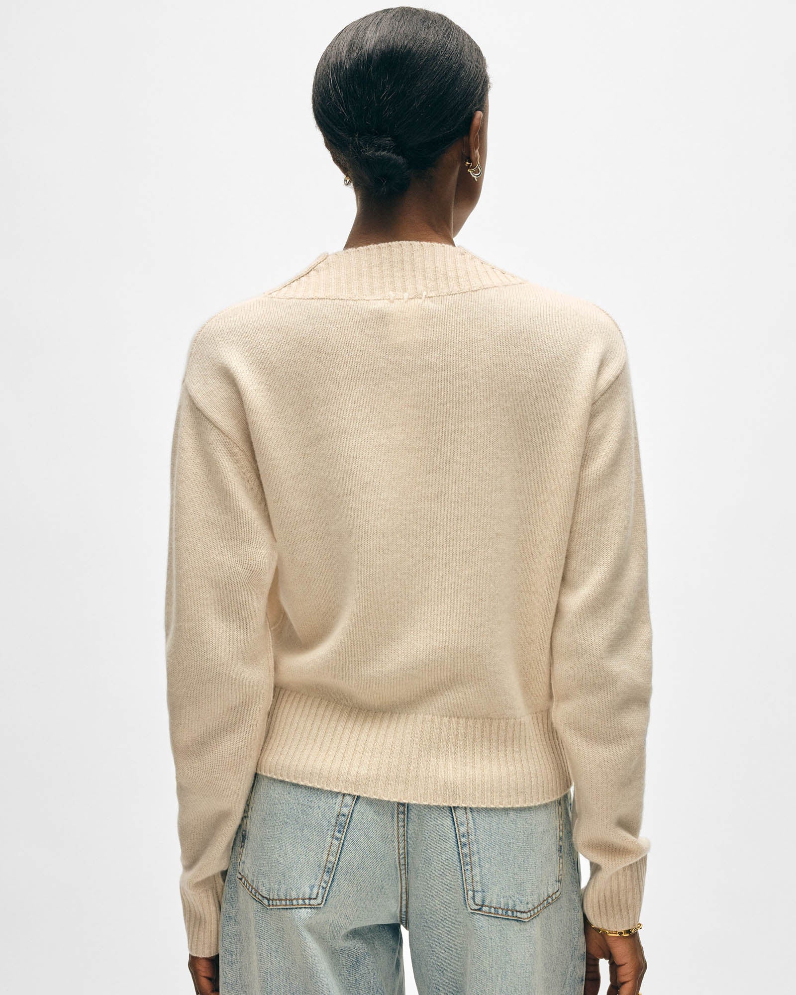Rib V-Neck Sweater