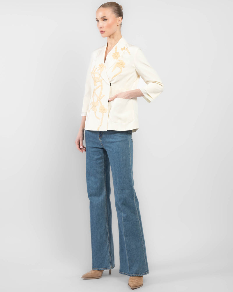 Double-Breasted Traditional Kimono Jacket