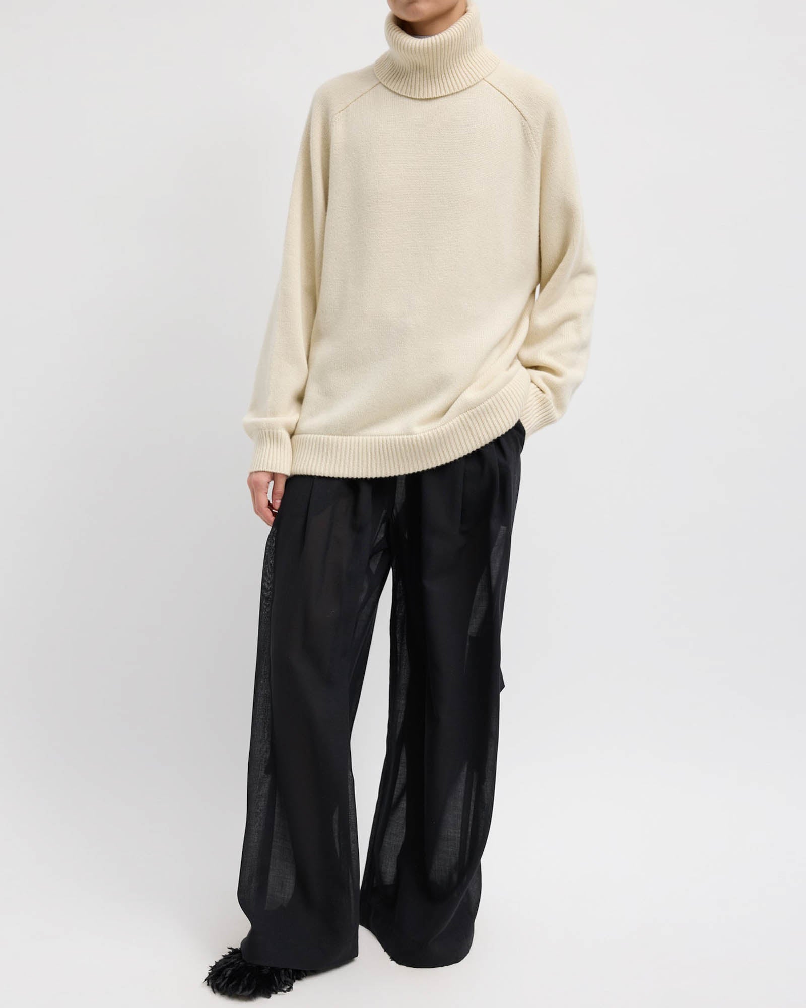 Pull à col roulé oversize