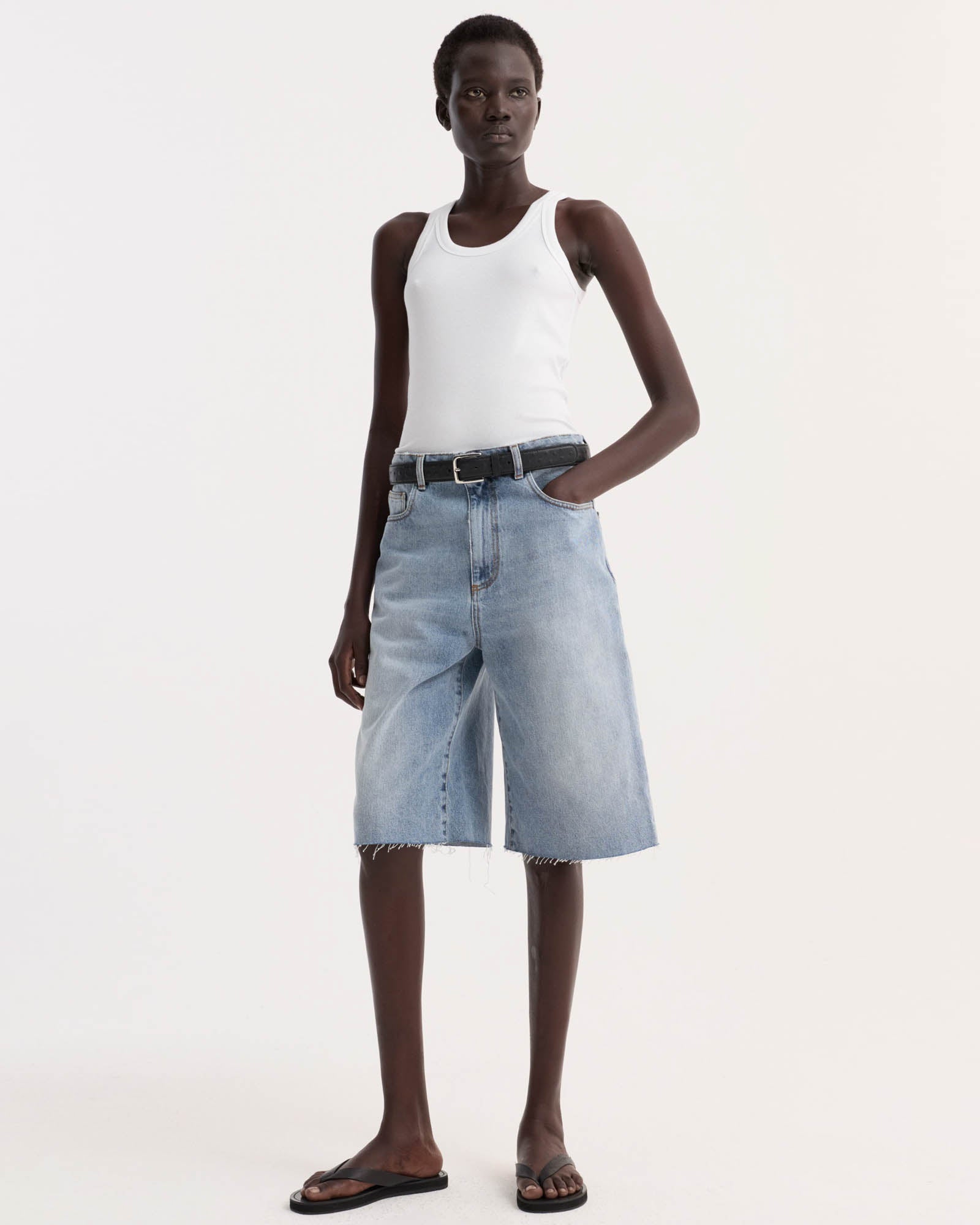 Baggy Fit Denim Shorts