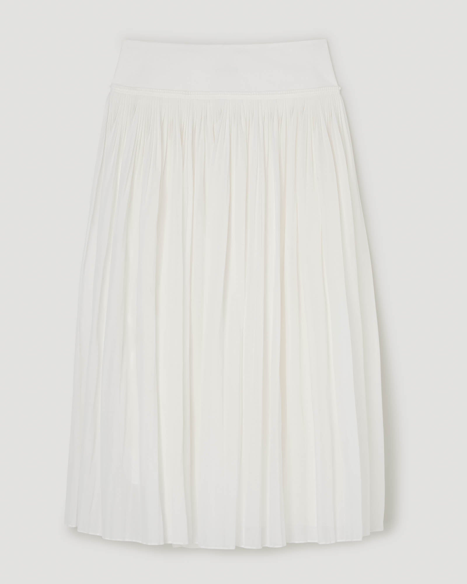 Pleated Cotton Muslin Skirt