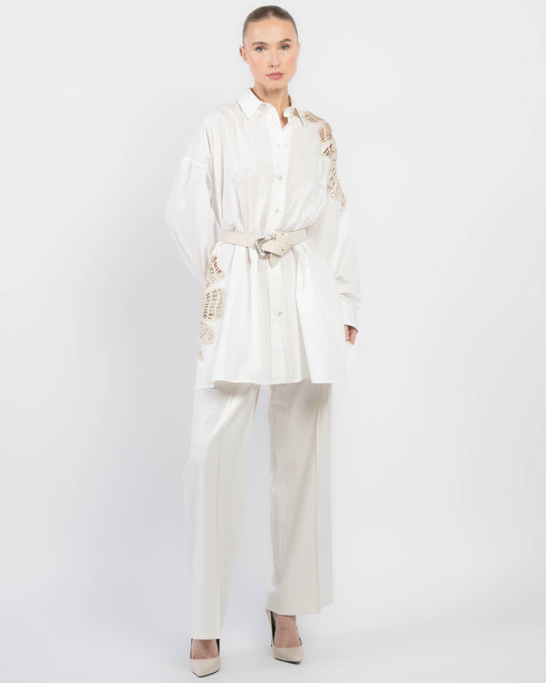 Flower Poplin Shirt