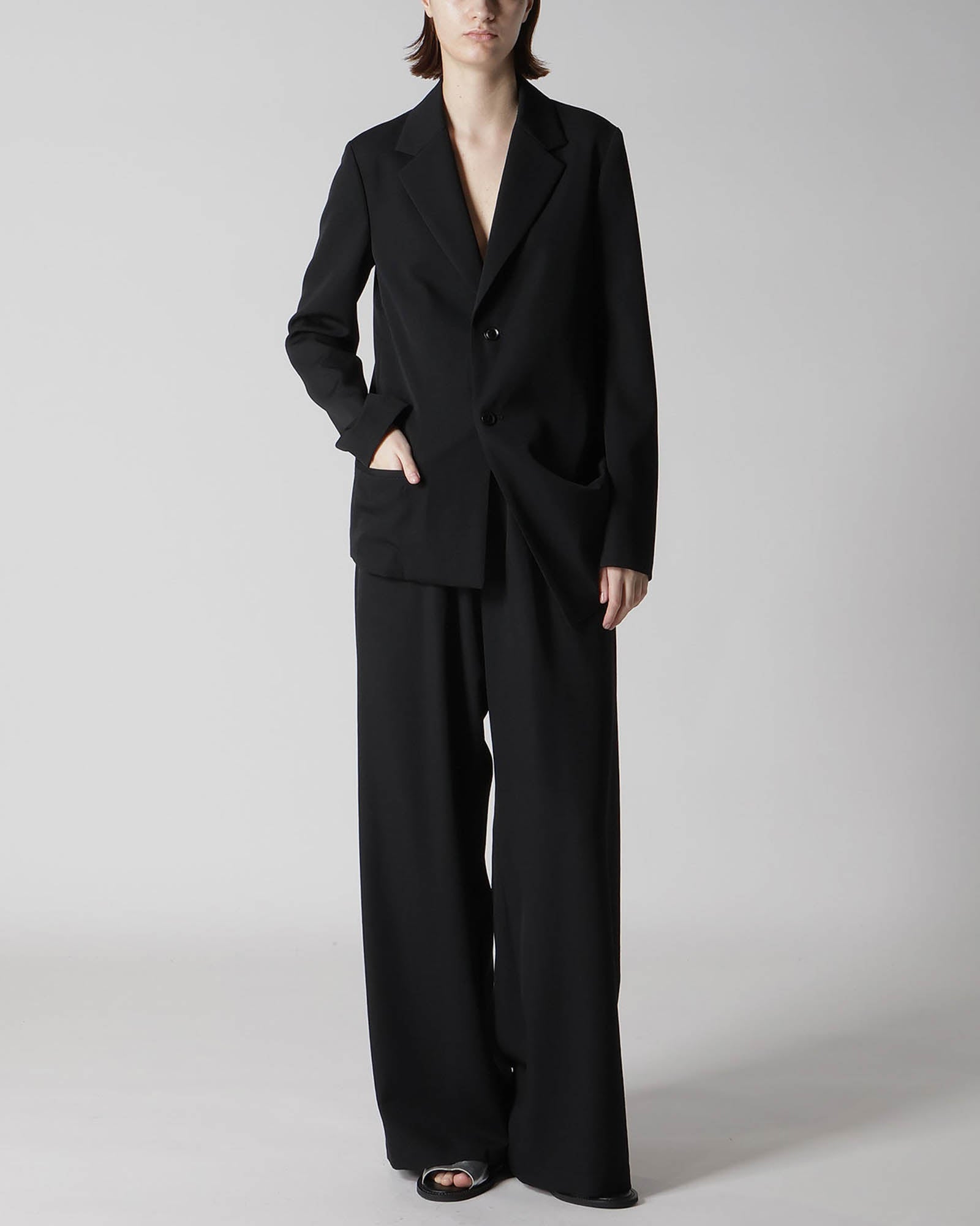 O Left Side Dropped Jacket