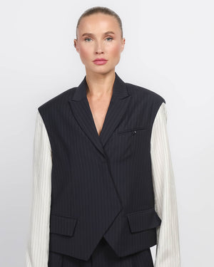 Mier Pinstripe Blazer