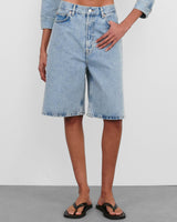 Denim Low Rise Shorts