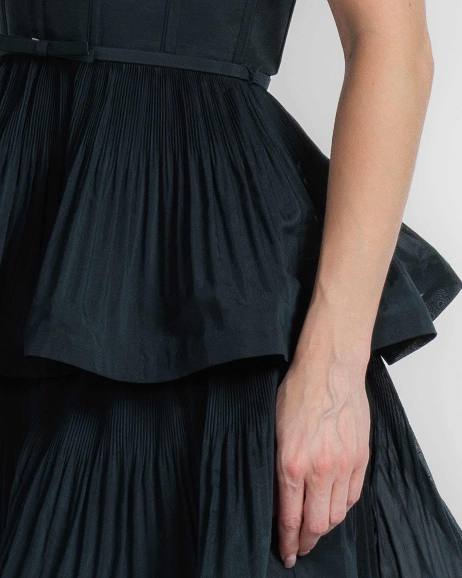 Pleated Tiered Dress