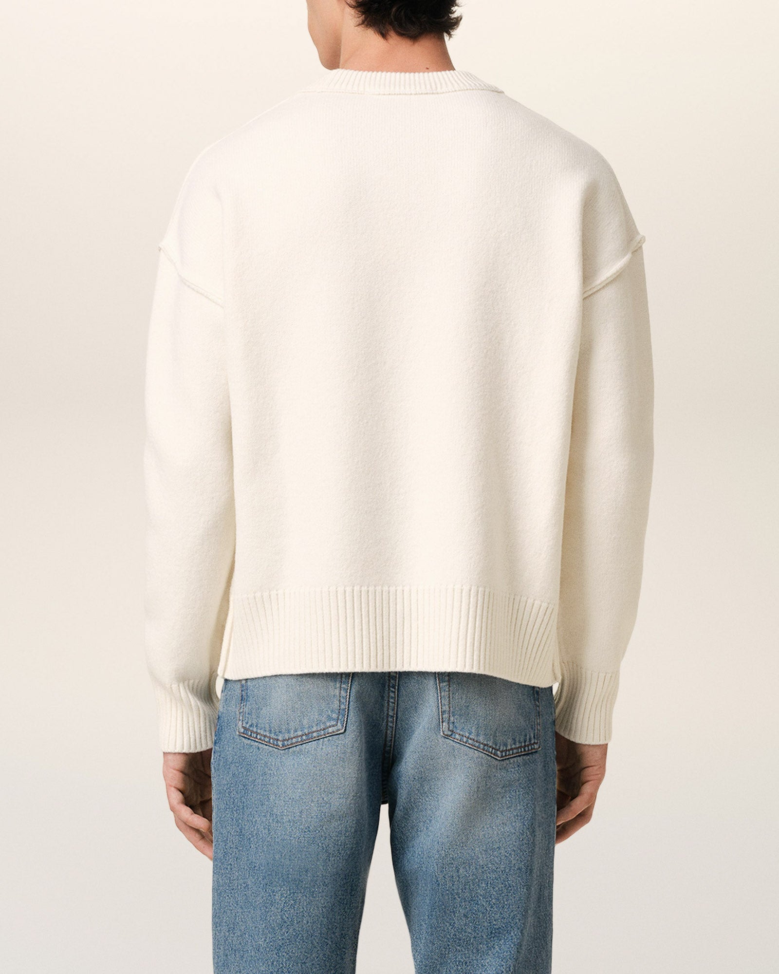 AMI ALEXANDRE MATTIUSSI Red Ami De Coeur Sweater