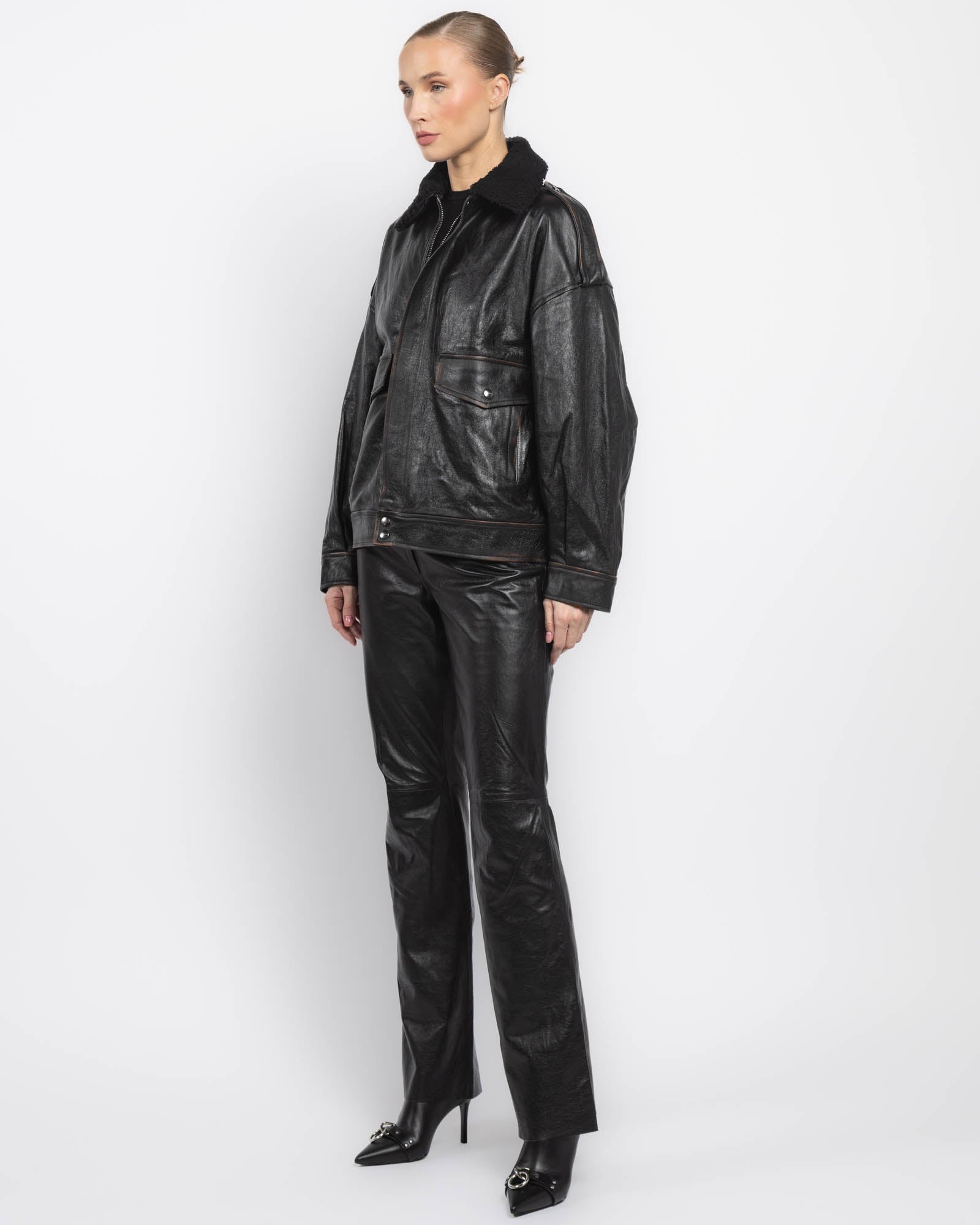 Veste Giorgio Brato X Jade avec fourrure