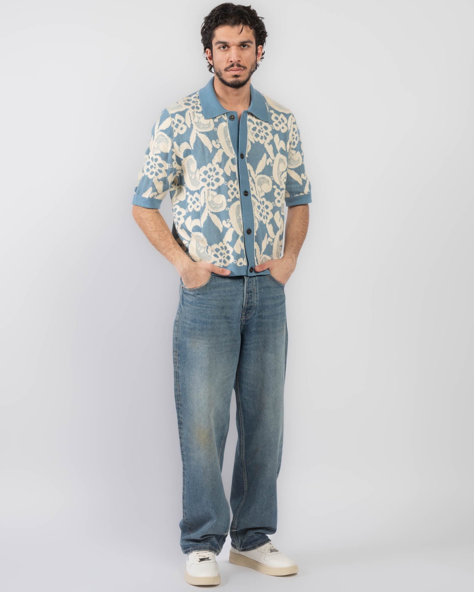 Floral Jacquard Shirt