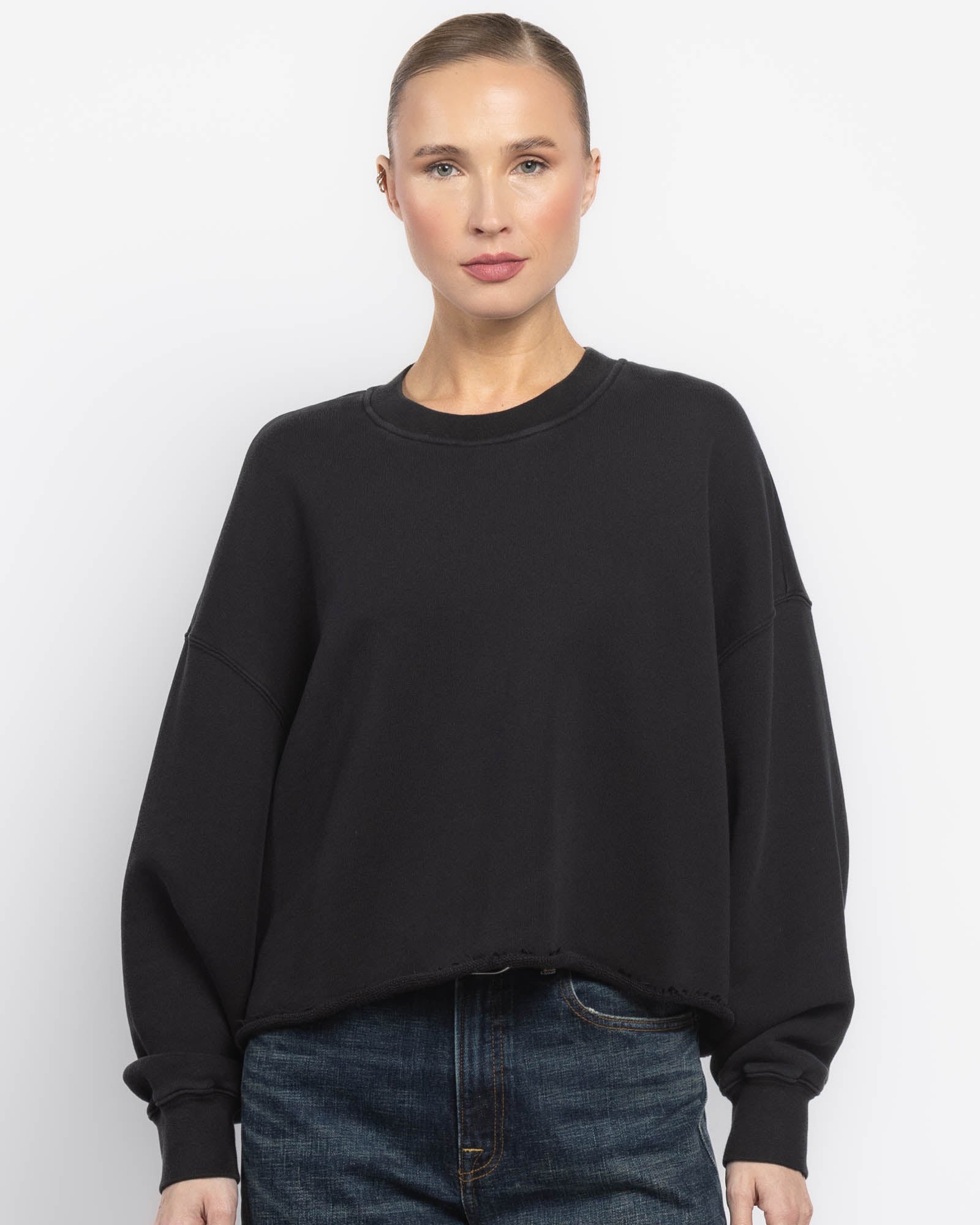 Washed Box Crewneck Sweatshirt