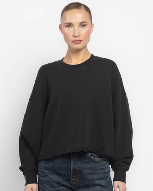 Washed Box Crewneck Sweatshirt