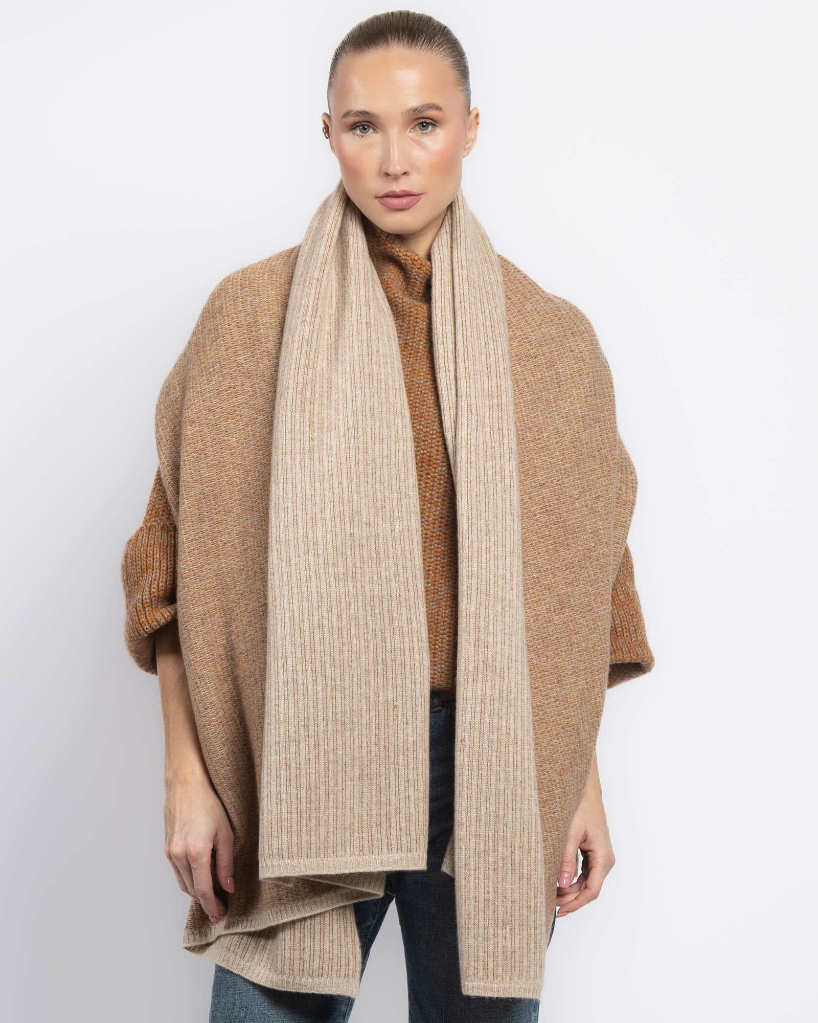 Couverture en tricot carré