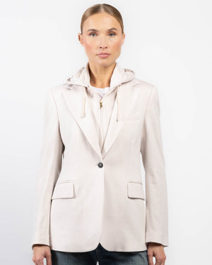 Blazer With Hooded Bib