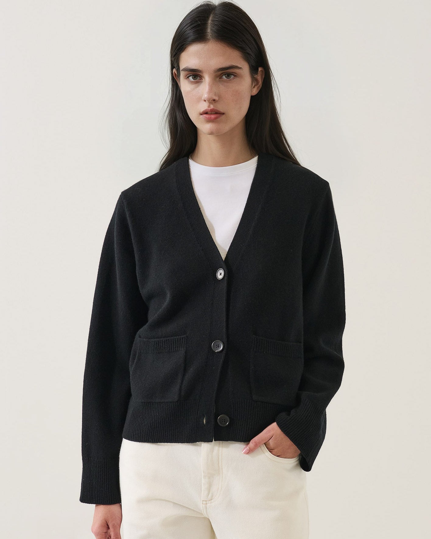 Nano Cashmere Relaxed Cardigan