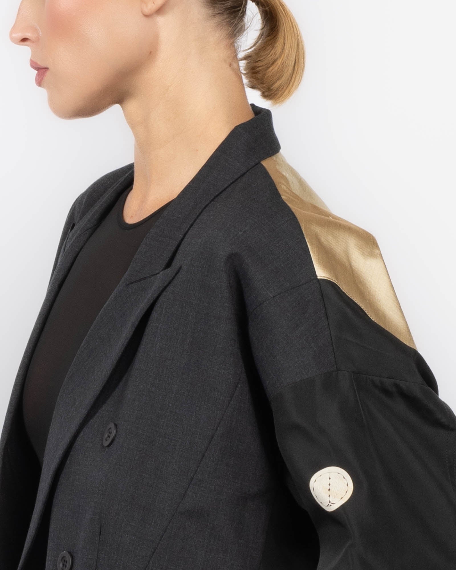 Double-Breast Bomber Jacket