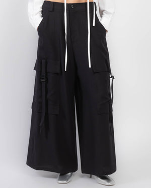 Wide Flare Cargo Pants