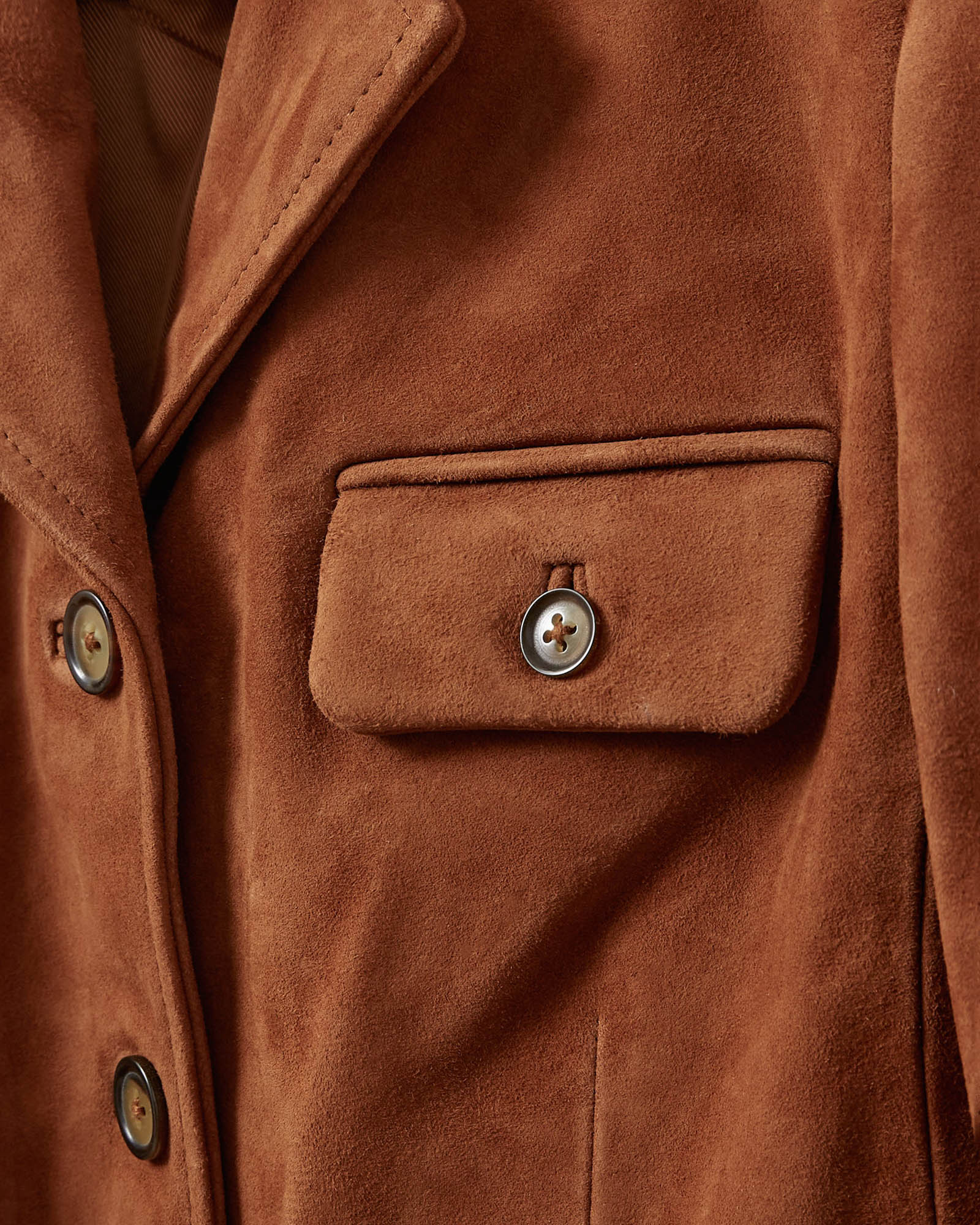 Suede Fitted Jacket