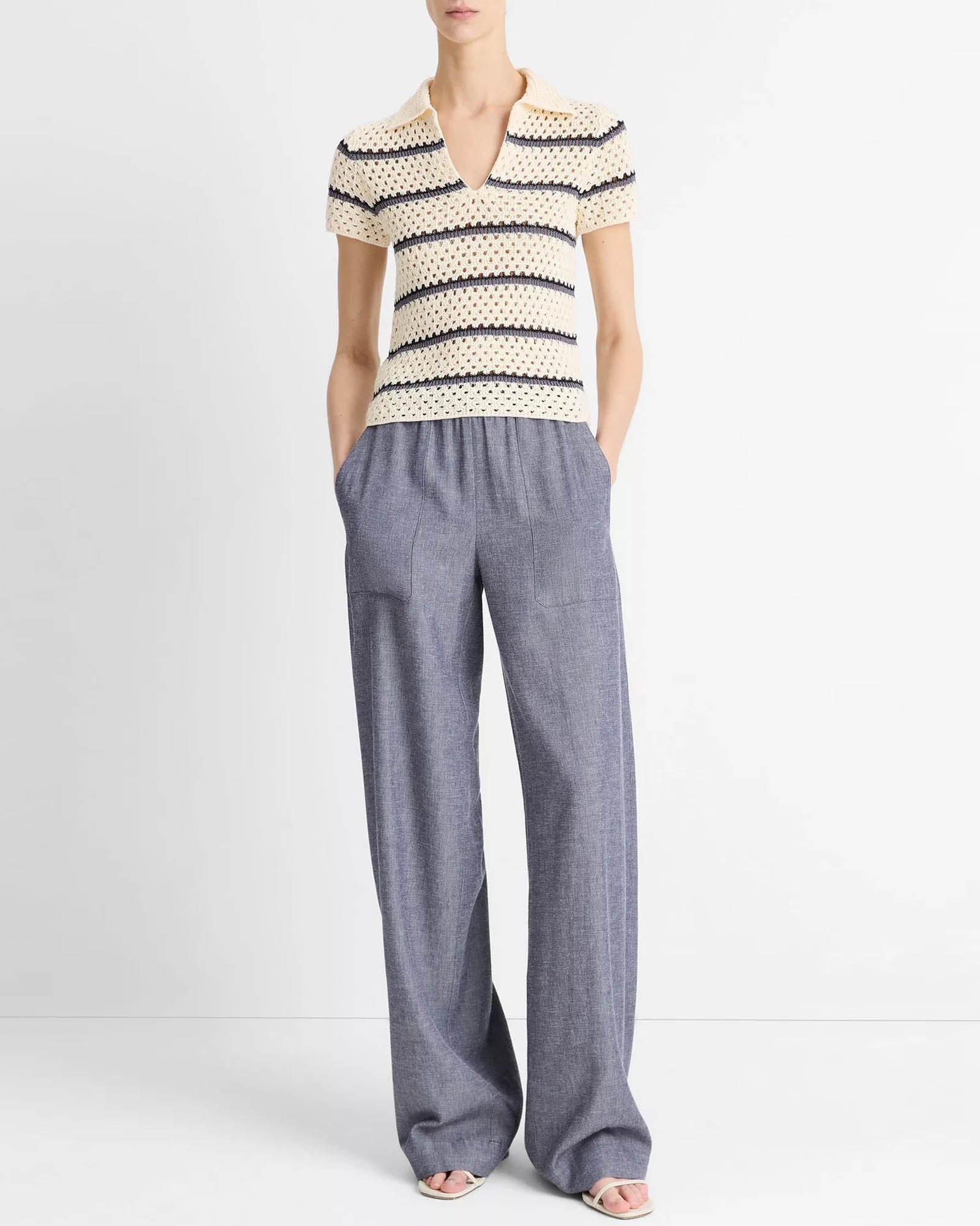 Macrame Stripe Henley