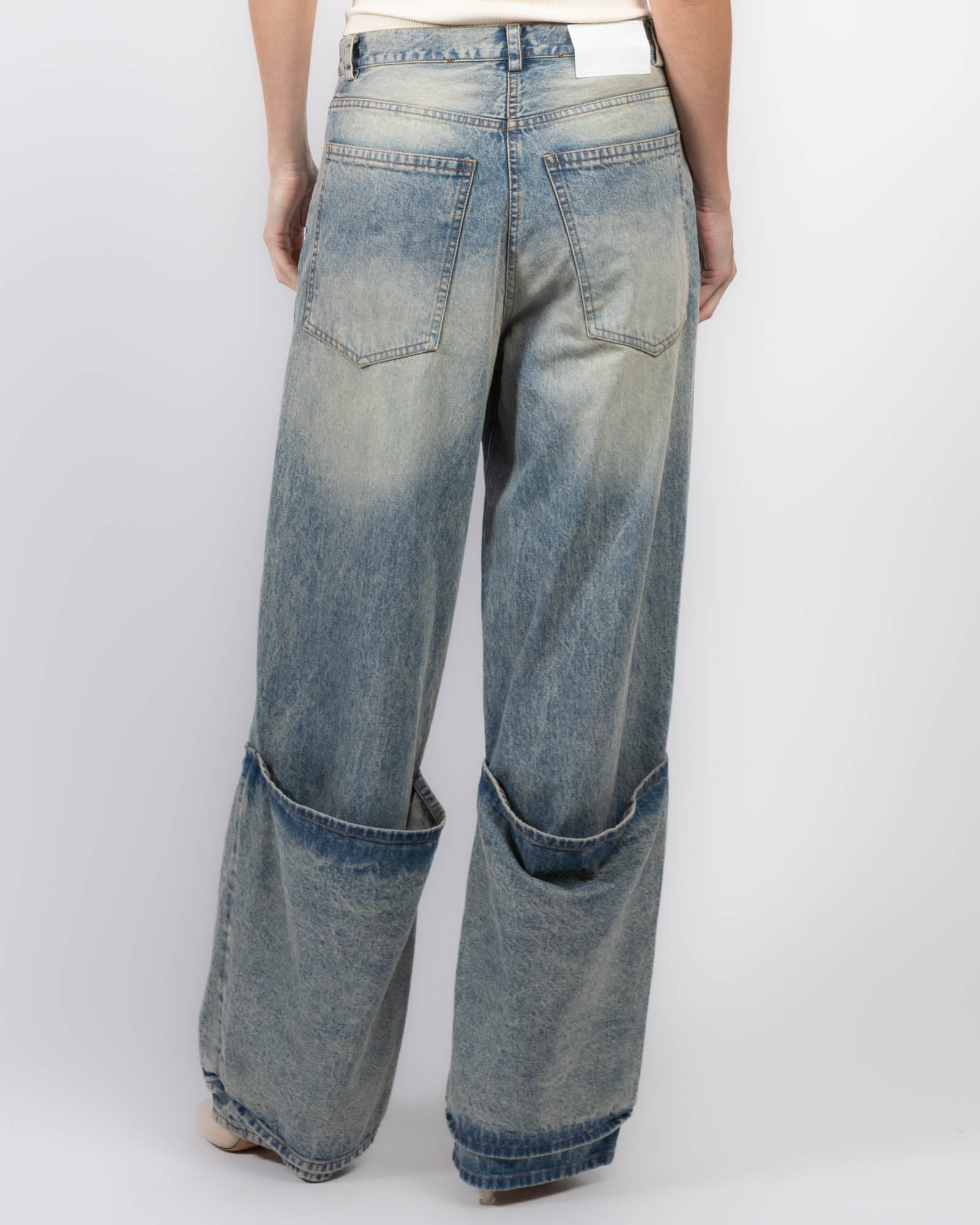 Bleached Denim Jeans