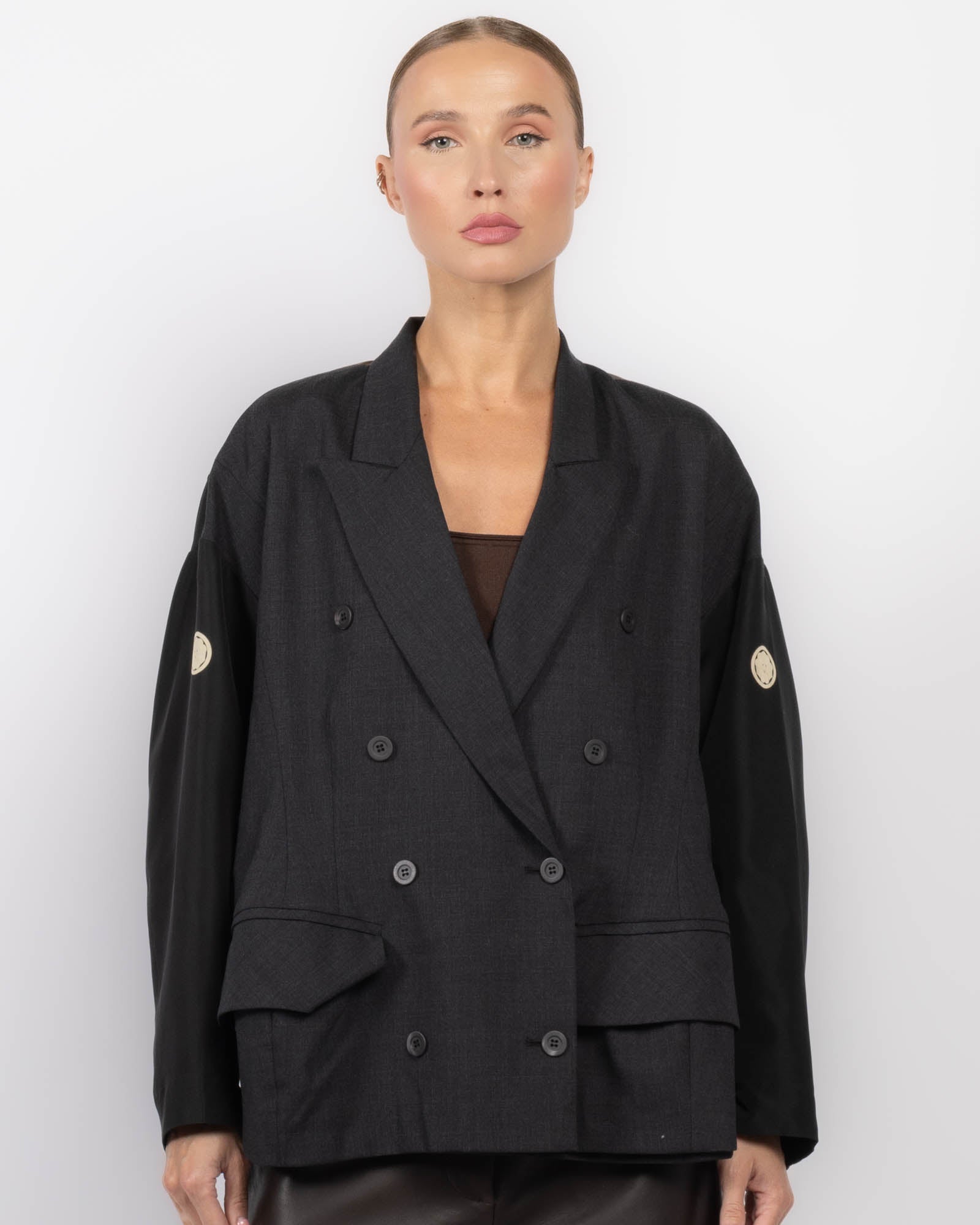 Blouson aviateur à double boutonnage
