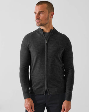 14 Gauge Merino Full Zip Mock