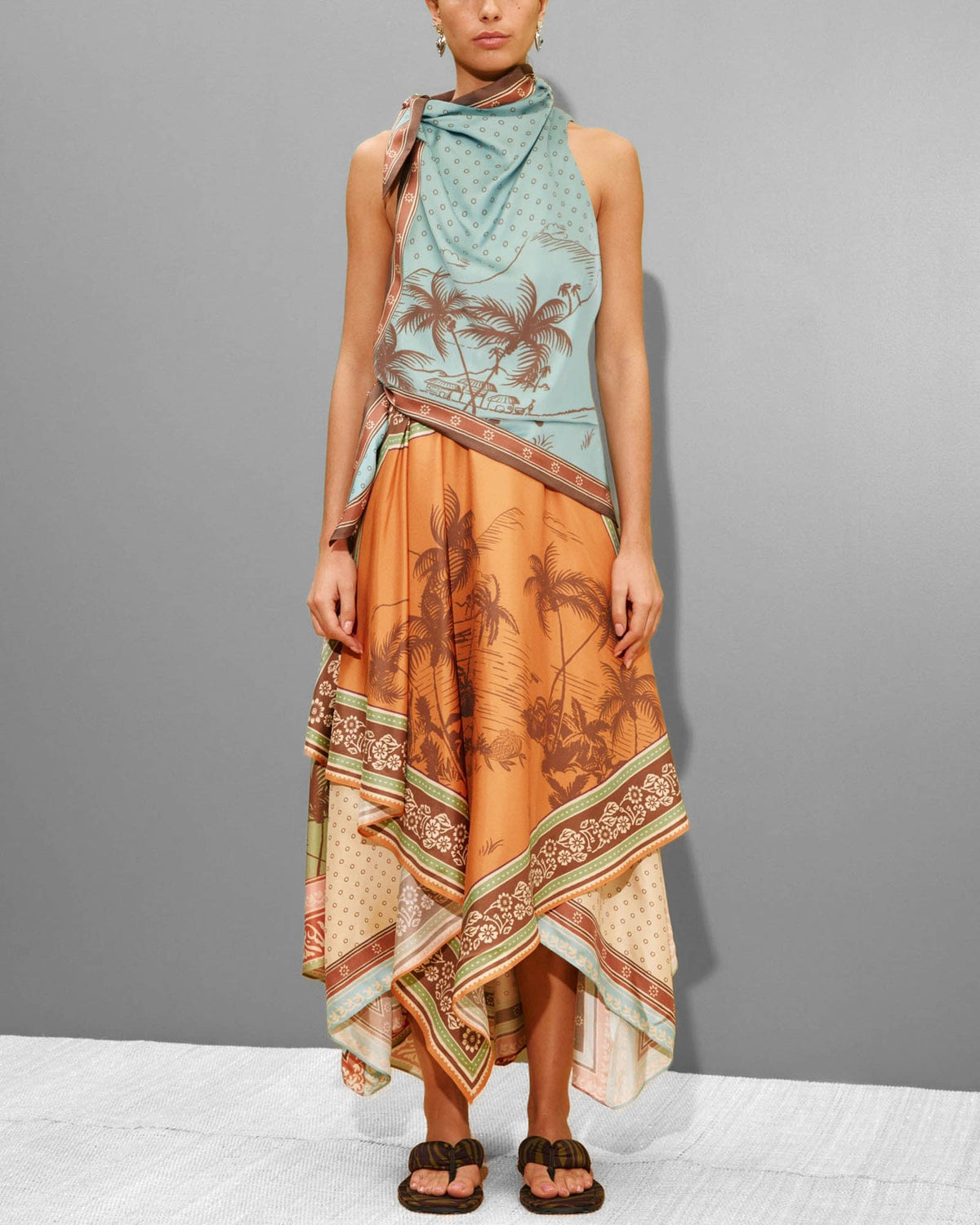 ALEMAIS Alberta Scarf Dress