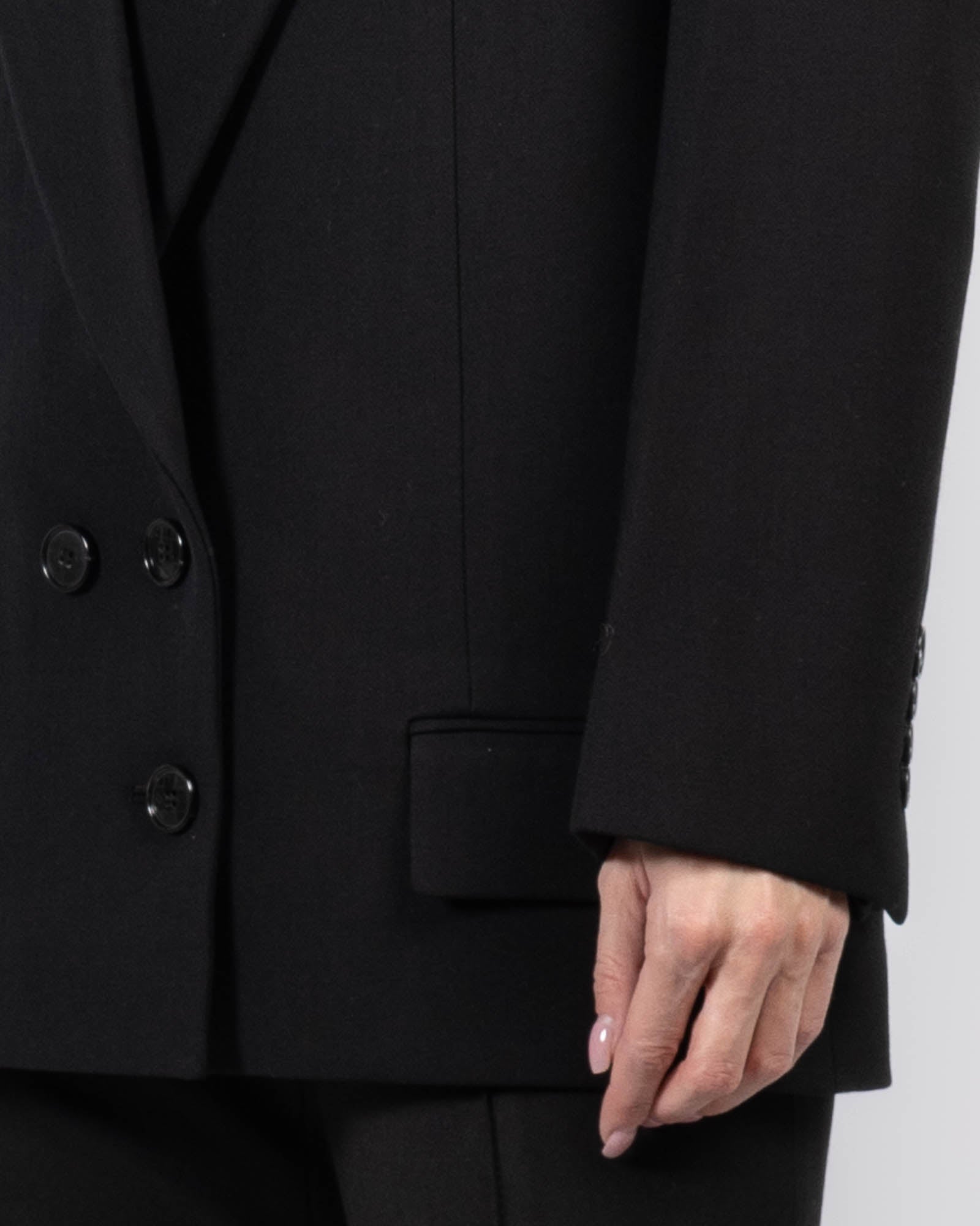 Veste longue à revers
