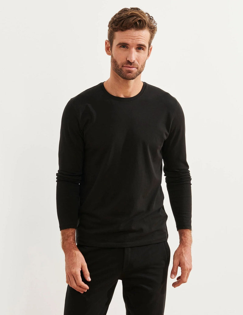 PATRICK ASSARAF - Long Sleeve Crew Neck Shirt | Luxury Designer Fashion | tntfashion.ca
