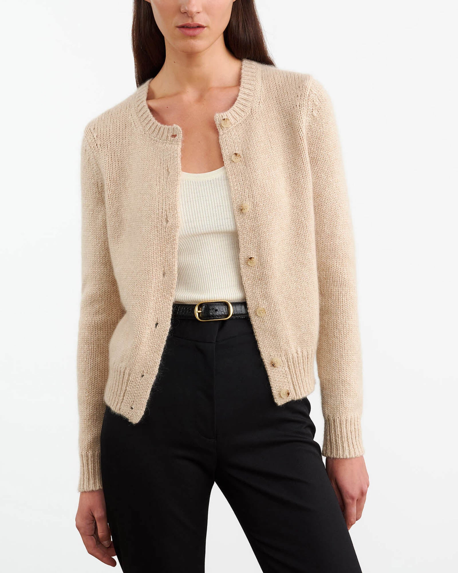 早い者勝ち　louren sheer short knit cardigan shiny sheer knit cardigan – louren store