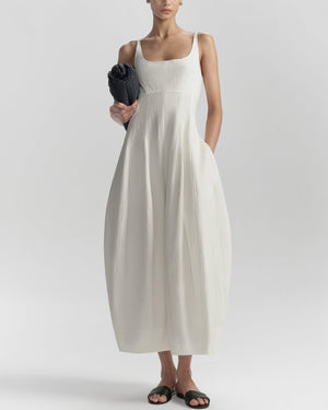 Nina Cotton Nylon Midi Dress