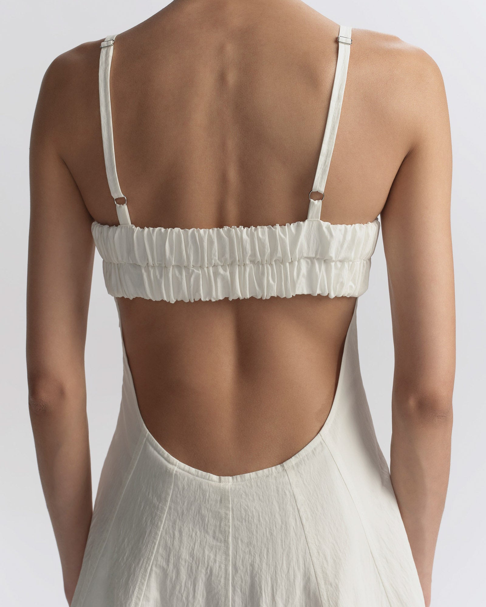 Nina Cotton Nylon Midi Dress