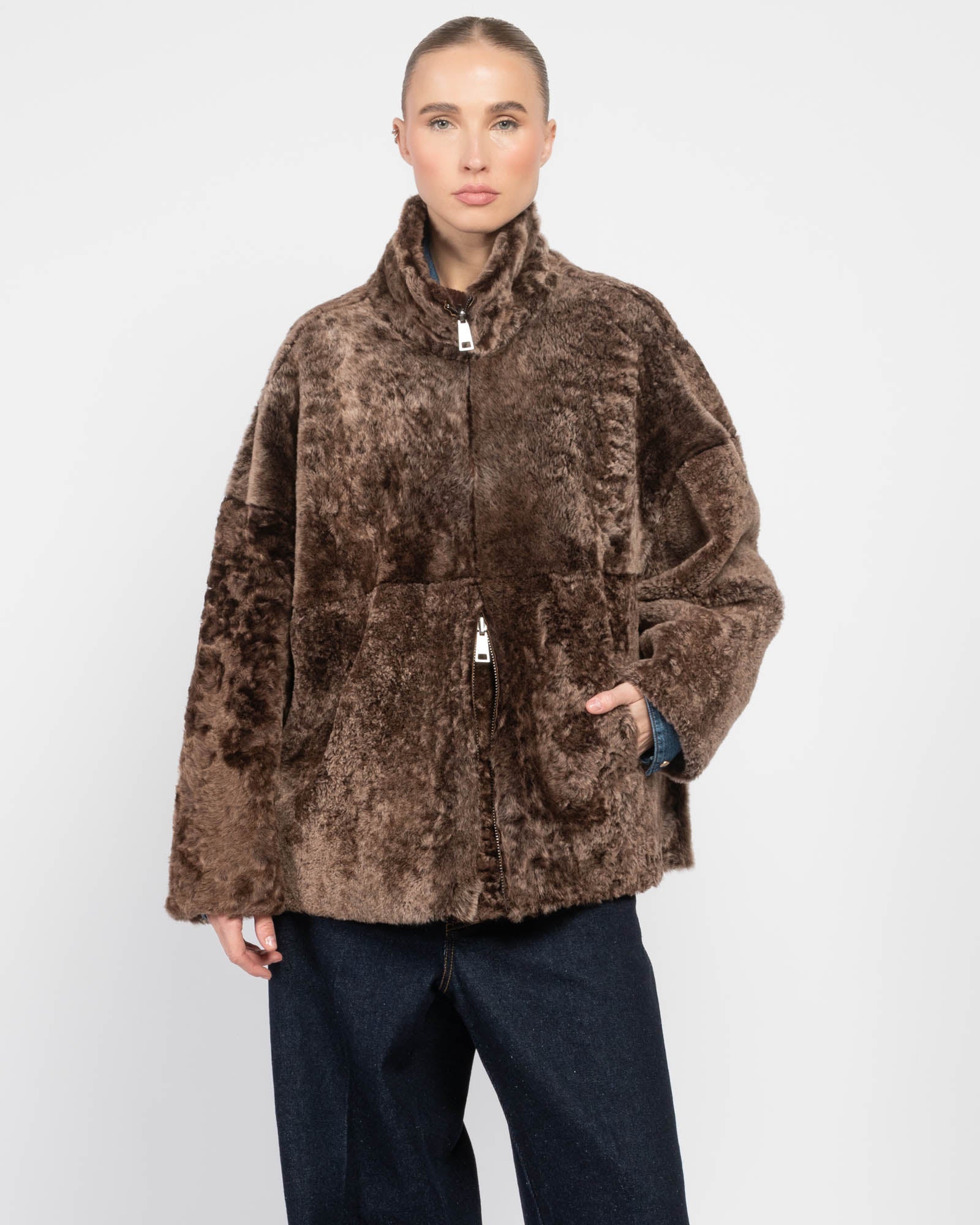 Veste zippée réversible