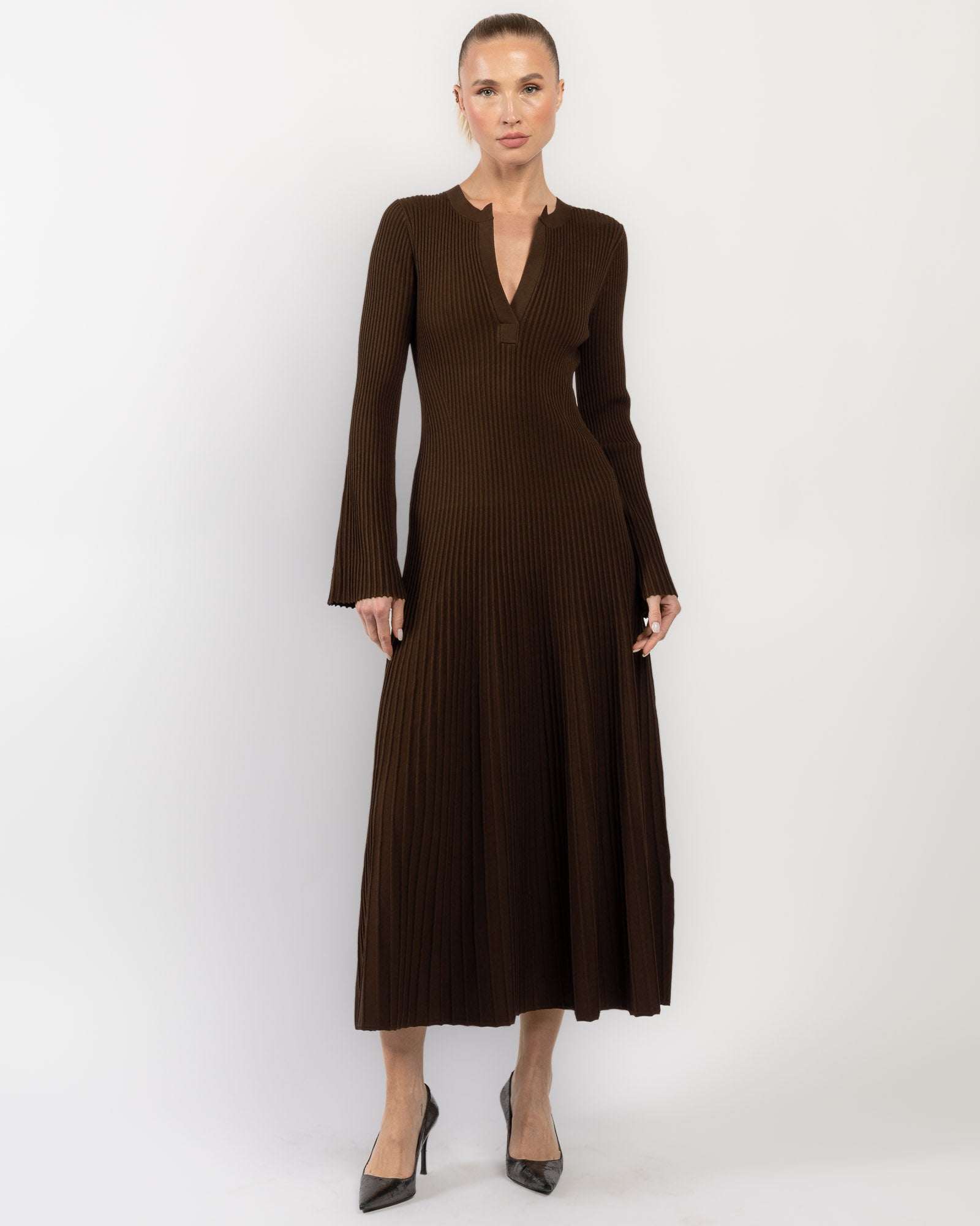 Genna Long Sleeve Midi Dress
