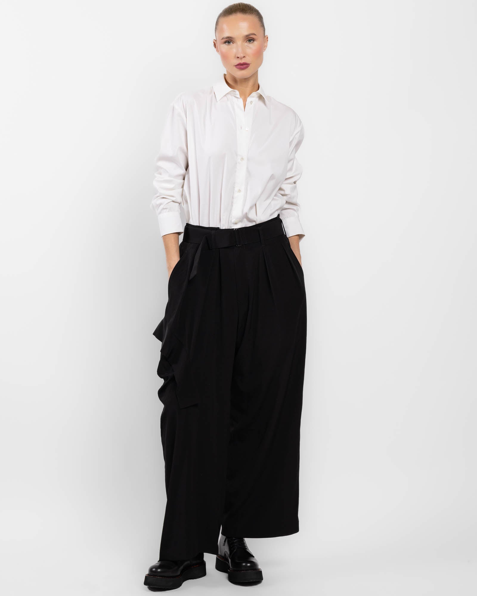 Draped Loose Trousers
